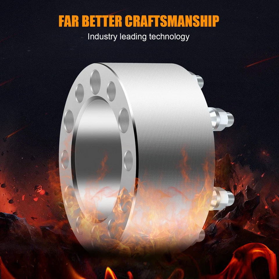 Espaciadores de rueda Mirozo 4 piezas 3" 6x5,5 12x1,5 6 tacos para Toyota 4Runner Land Cruiser Foto 4 de 4