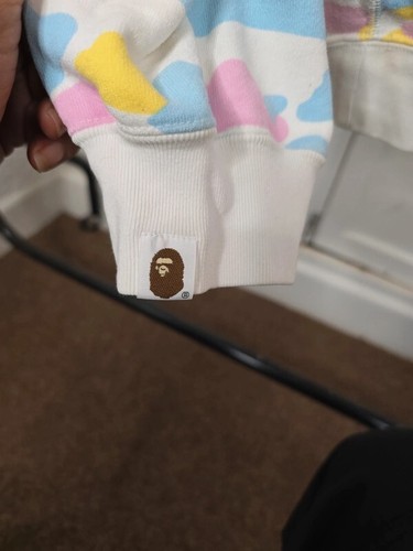 BAPE Cotton Candy Ice Cream Camo Jumper - Rare A BATHING APE Vintage Sweatshirt - Picture 6 of 12