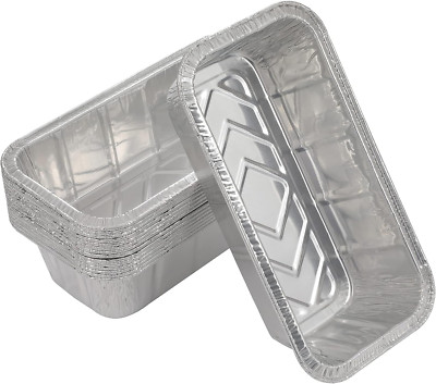 Loaf Pans [25 Pack] 2Lb Heavy Duty Disposable Aluminum Foil Premium Bread Tins S