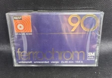 BASF FERROCHROM 90 [1974-1975] - BLANK CASSETTE TAPE - Germany - New (SEALED)