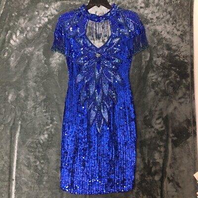 dress with hanging beads Le Thanh Hoa AURORA OVERALL BEADED MAXI DRESS main image 0