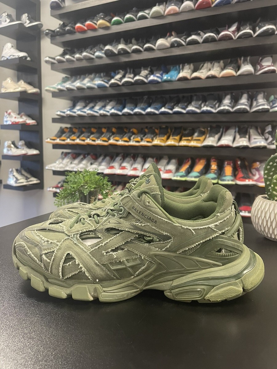 Size 13 - Balenciaga Track2 Sneakers Khaki Green 46EU | eBay