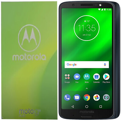 New Motorola Moto G6 Plus Single-SIM Indigo Blue 64GB Factory Unlocked 4G GSM