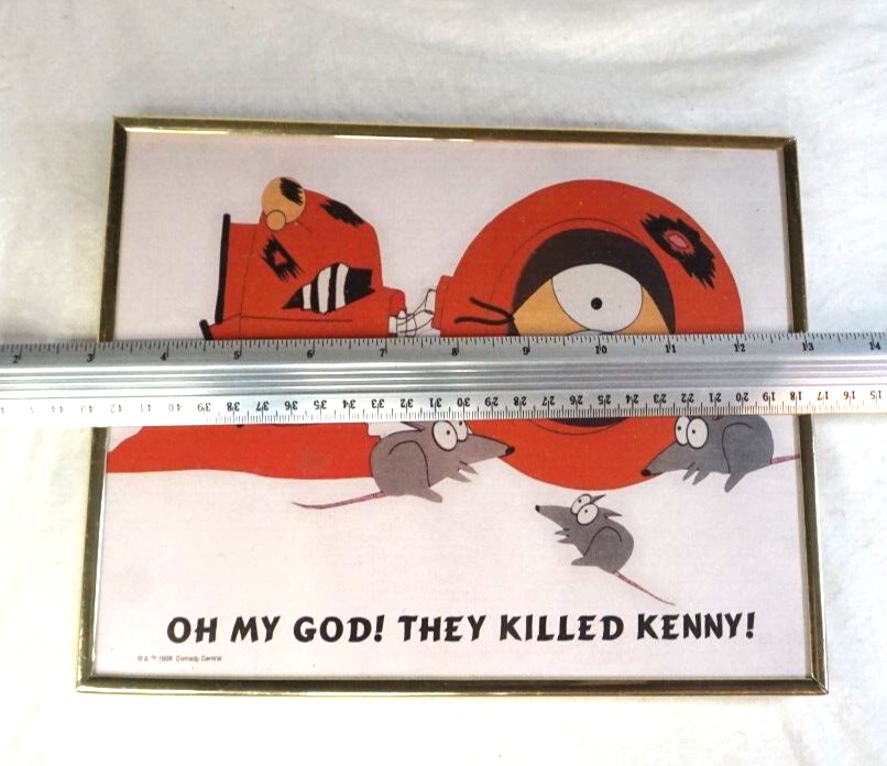 South Park Oh My God! They Killed Kenny Comedy Central 1998 Framed