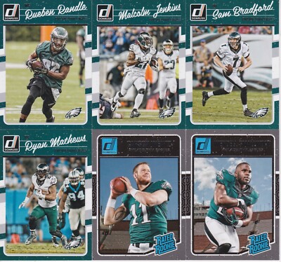 2016 Donruss Football Complete Team Set 12 Philadelphia Eagles #356 Carson Wentz