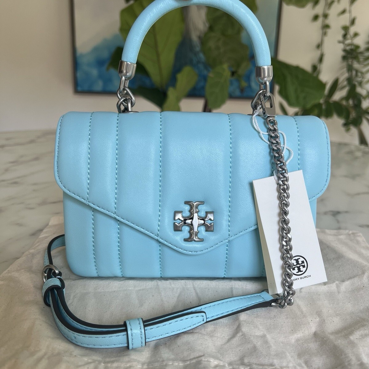 NWT Tory Burch Mini Kira Top-Handle Crossbody Bag Light NWT Tory Burch Mini Kira Top-Handle Crossbody Bag Light