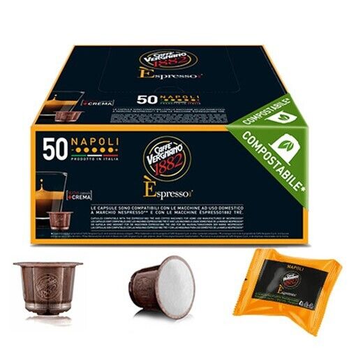 300 kompostierbare Kaffeekapseln Vergnano Neapel kompatibel mit Nespresso - Bild 2 von 7