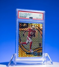 2020 PANINI SELECT 388 ISAIAH SIMMONS RC GOLD PRIZM FIELD LEVEL /10 ROOKIE PSA 9