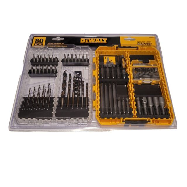 DEWALT ToughCase Drill and Driver Bit Set 80 PC Shank Screwdriver
