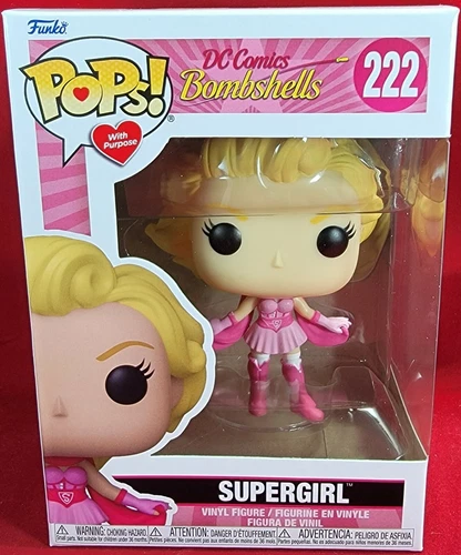 Supergirl # 222 funko (nib)Brand new dc comics bombshells breast cancer month 