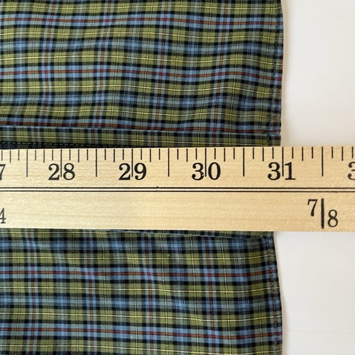 L.L.Bean Shirt Mens Large Green Plaid Button Long Sleeve Wrinkle Resistant - Picture 11 of 13