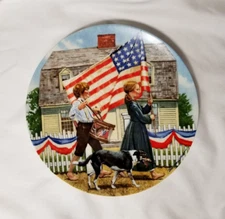 Knowles FOURTH OF JULY Americana Holidays Collector Plate - Don Spaulding