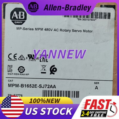Allen-Bradley MPM-B1652E-SJ72AA Servo Motor Fast Shipping MPMB1652ESJ72AA