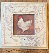Kathryn White Art in Motion Toile De Jouy IV Framed Chicken Framed Print A2450D