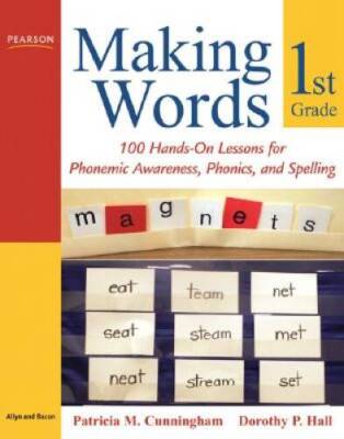 Making Words First Grade: 100 Hands-On Lessons for Phonemic Awareness, Ph - GOOD