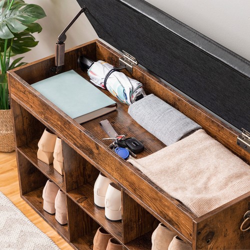 Banco de zapatos HOOBRO estante para zapatos con asiento estante para zapatos - Imagen 43 de 58