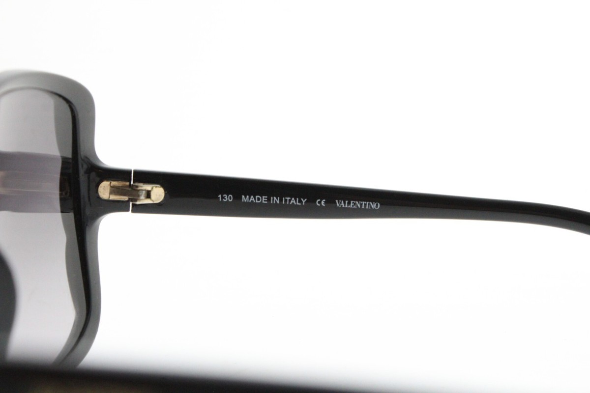 Valentino Womens Square Butterfly Sunglasses Black Italy 203 V609S 001 130mm Valentino Square Butterfly Sunglasses Black Italy 203 V609S  main image 4