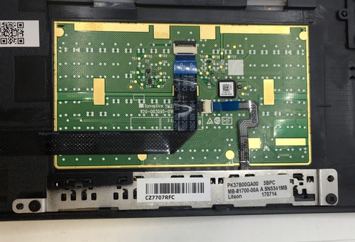 Repostal de mano original Lenovo ThinkPad P71 TouchPad FPR 01HY727 - Imagen 8 de 9