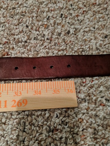 Fashion Leather Belt  Woman Med Oval Segments  Adjustable  Marked - Picture 9 of 12