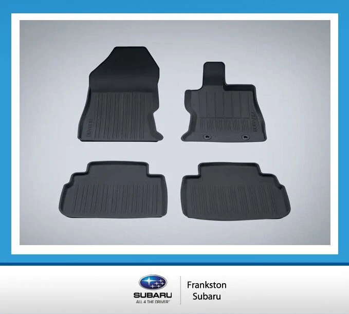 GENUINE SUBARU FORESTER RUBBER FLOOR MATS SET OF 4 MY19 MY23 ALL