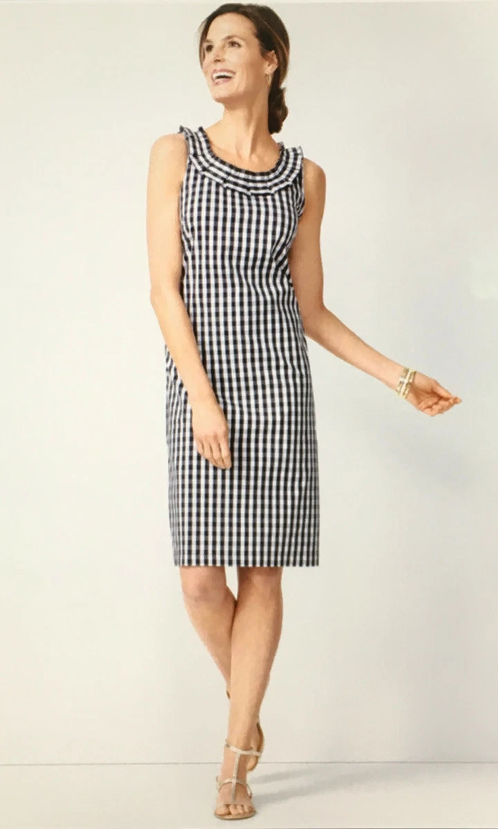 Talbots gingham best sale dress