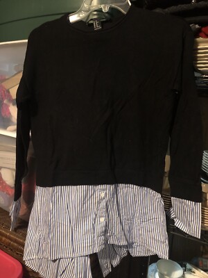 Forever 21 Womens Layered Look Long Sleeve Shirt Size XS