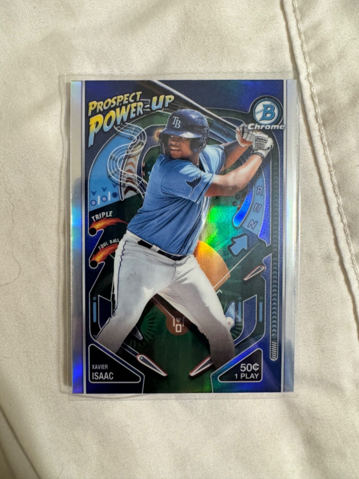2024 Bowman - Prospect Power-Up Mini-Diamond Refractor #PP-15 Xavier Isaac /150