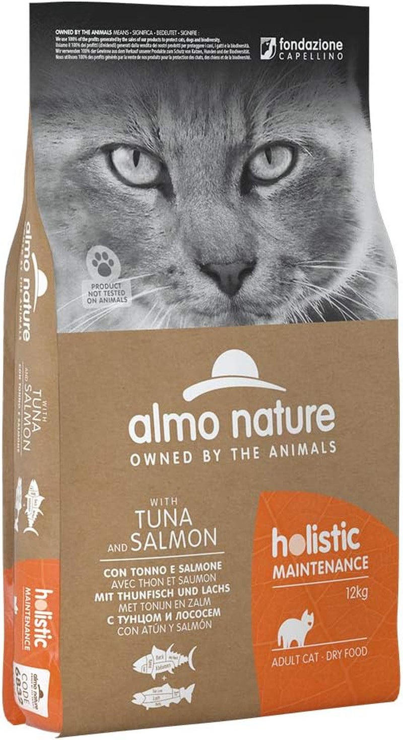 Sacco Crocchette Gatto Almo Nature Holistic 12kg - Tonno e Salmone