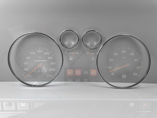 Per Alfa Romeo 33 1983-1995 Anelli al quadro strumenti in alluminio lucido x4 - Picture 4 of 8