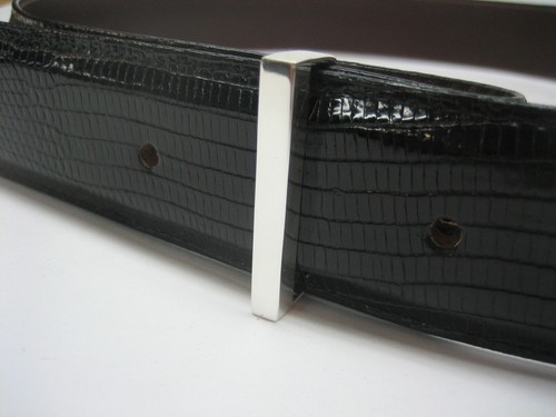 SOLAMENTE BUCLE DE PLATA ESTERLINA 925, PARA CINTURONES DE 1"" 1-1/8"" 1-1/4"" 1-3/8"" 1-1/2 - Imagen 7 de 9