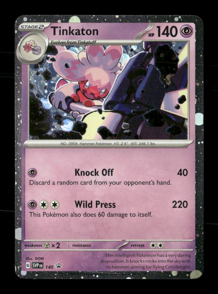 Tinkaton (Cosmo Holo) 140 Holo Scarlet & Violet Promo NM/M Pokemon