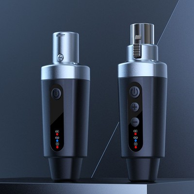 Drahtloser XLR-Adapter für Mikrofon 2 4 GHz digitales Übertragungssystem