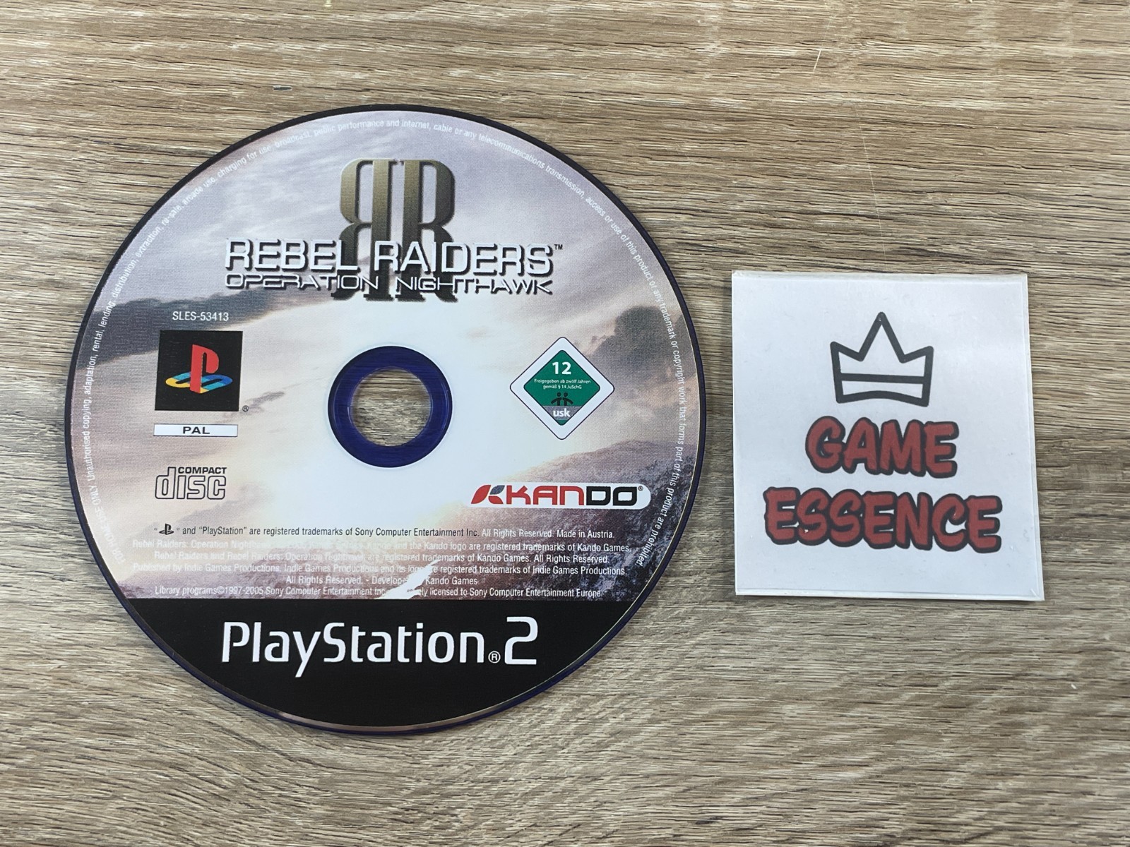 CD SEUL Rebel Raiders Operation Nighthawk PS2 PAL EUR Sony PlayStation 2
