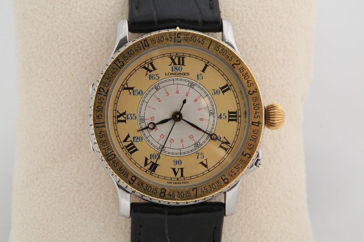LONGINES Lindbergh Hour Angle Automatic 18K Gold/Steel Cal.628.1