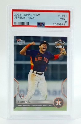 2022 Topps jetzt #1161 Jeremy Pena PSA 9 | MVP der World Series | Astros RC RAR