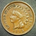 VF+ 1895 1C Indian Head Cent