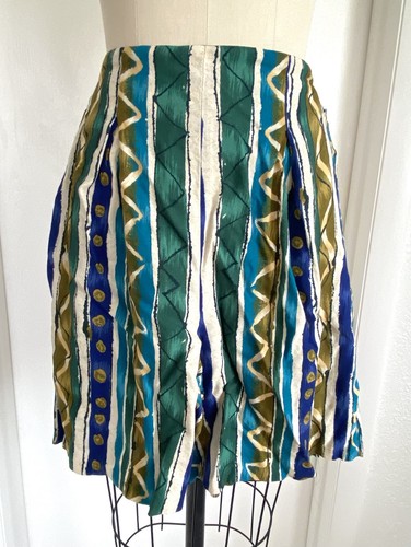 Vintage 90s Geometric Short Sleeve Button Up and Shorts Matching Set Sz S - Picture 5 of 5