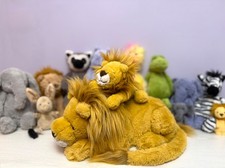 Jellycat Louie Lion Duo - Large and Little, Rare and Retired, New, Genuine