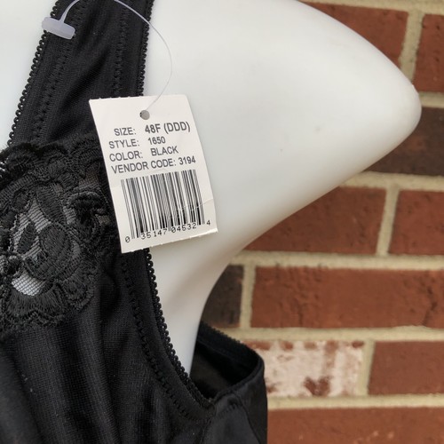 Serenada BH Schwarz 48DDD Bügelfrei Frontverschluss Neu mit Etikett - Bild 2 von 5