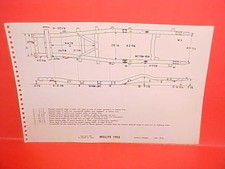 1955 Willys Six Cylinder 685 Station Wagon 104 Wheelbase Frame Dimension Chart 1955 Willys Six Cylinder 685 Station Wagon 104 Wheelbase Frame Dimension Chart