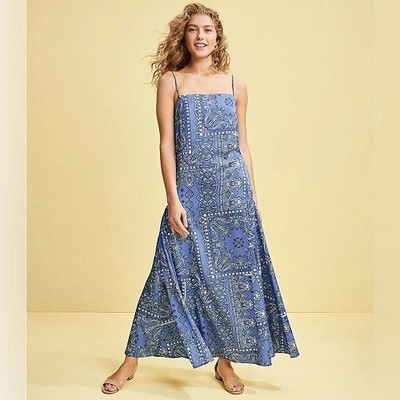 bandana print maxi dress Ivy Bandana Sheeth Dress