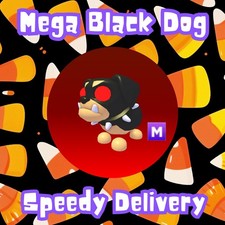Mega Neon Black Dog -   HALLOWEEN EVENT   - Adopt your pet from Me - PRE-ORDER 