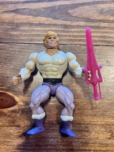 HeMan Prince Adam Vintage 1981 Masters of the Universe Soft Head MOTU Sword