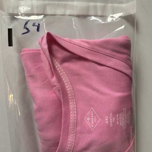 Camiseta St. John's Bay Misses Talla XXL Cuello en V Manga 3/4 - Rosa 100% Algodón - Imagen 12 de 12