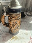 Vintage GERZ German Beer Stein Pewter Lid Fox Handle Relief Hunter Scene 9.5” — photo 5