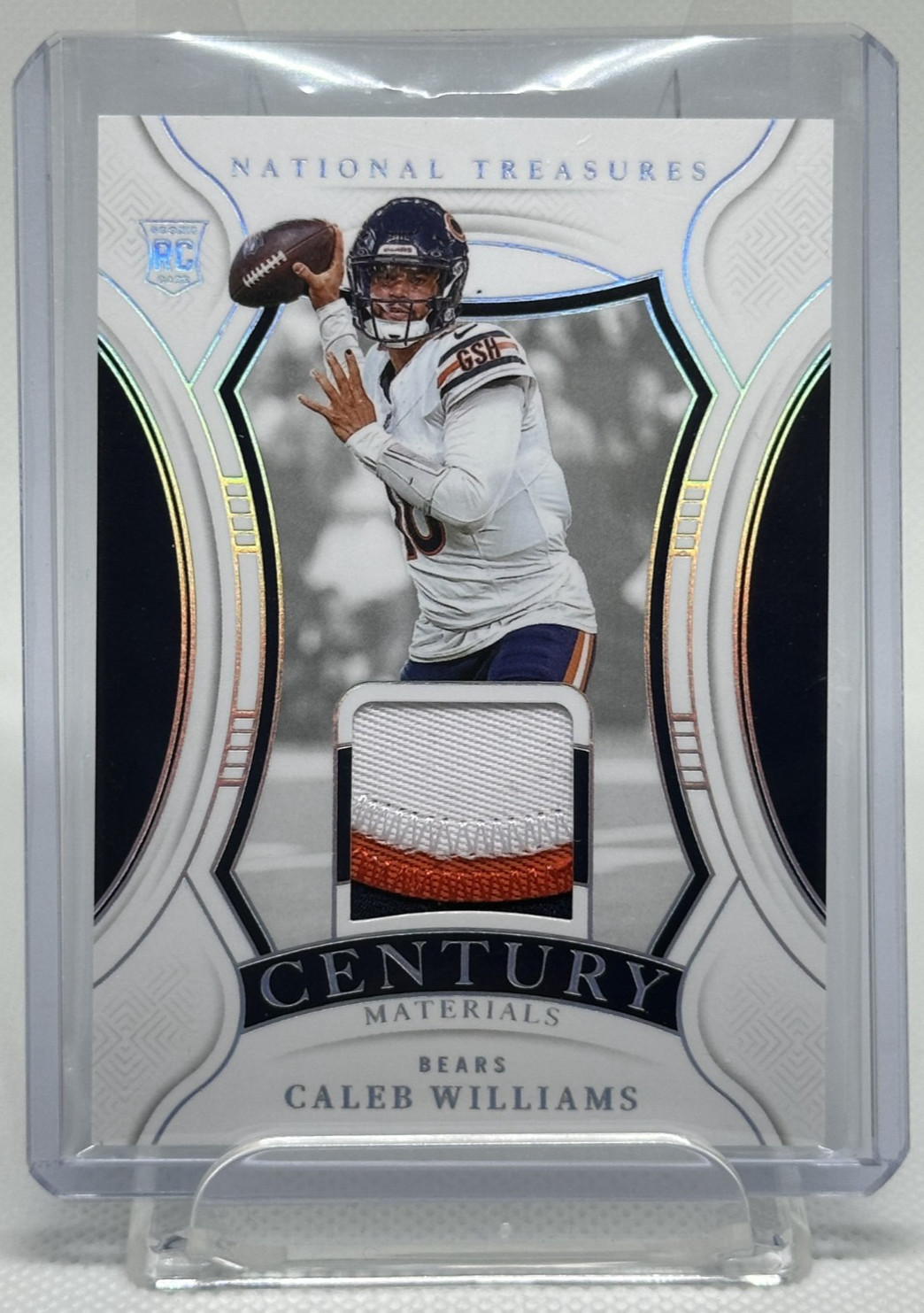 2024 National Treasures Caleb Williams Century Materials Patch Holo Silver /25