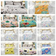 3D Abstract Floral Leaves Colorful Quilt Cover Duvet Cover Comforter set