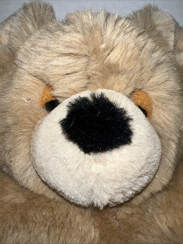 14 Zoll Teddybär Schlafaugen Stofftier Plüsch Golden Bear Co Vintage Seoul Korea - Bild 3 von 9