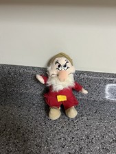 Vintage Grumpy Snow White  Seven Dwarfs Disney Plush