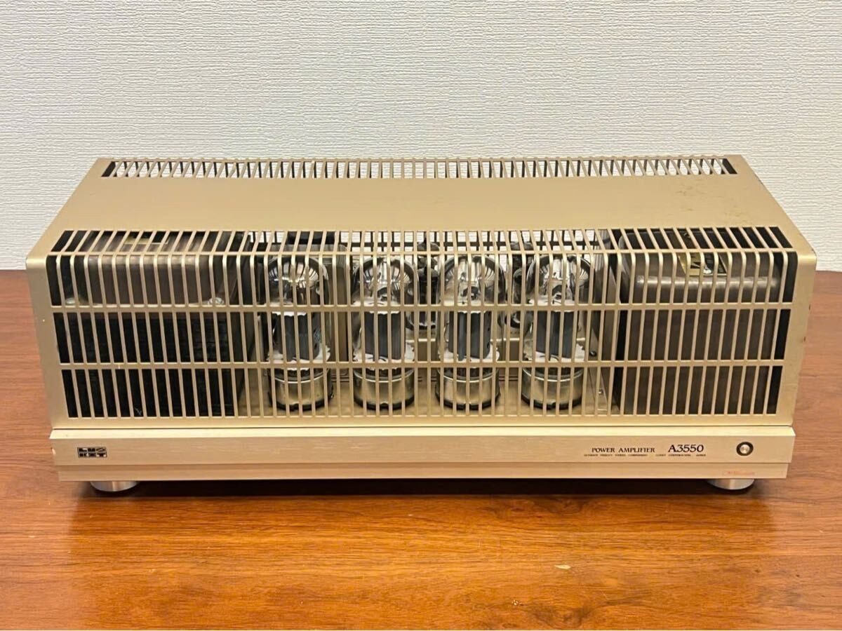 LUXMAN A3550 Vacuum Tube Power Amplifier Tested Used Japan